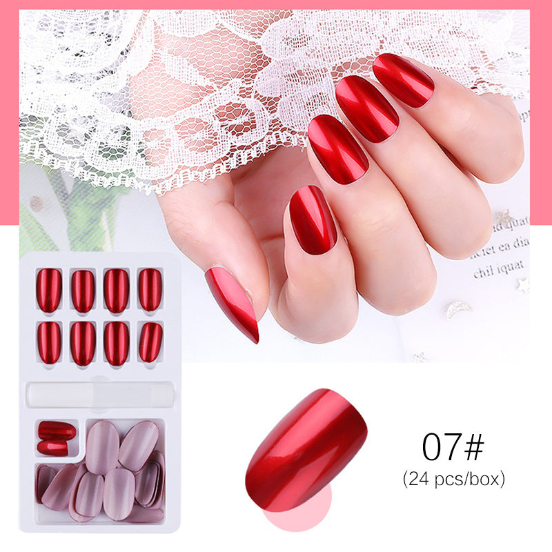 Reusable Stick-On Press-On Nails – Multi-Colour Set