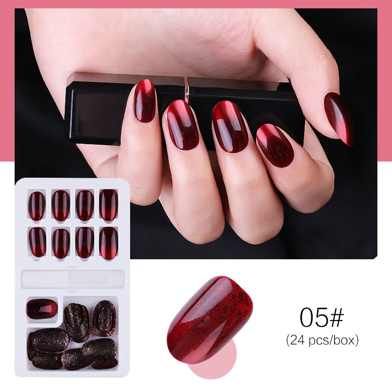 Reusable Stick-On Press-On Nails – Multi-Colour Set