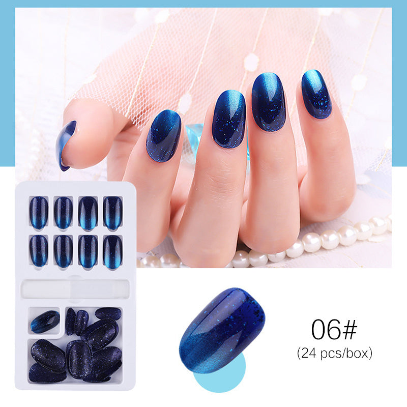 Reusable Stick-On Press-On Nails – Multi-Colour Set