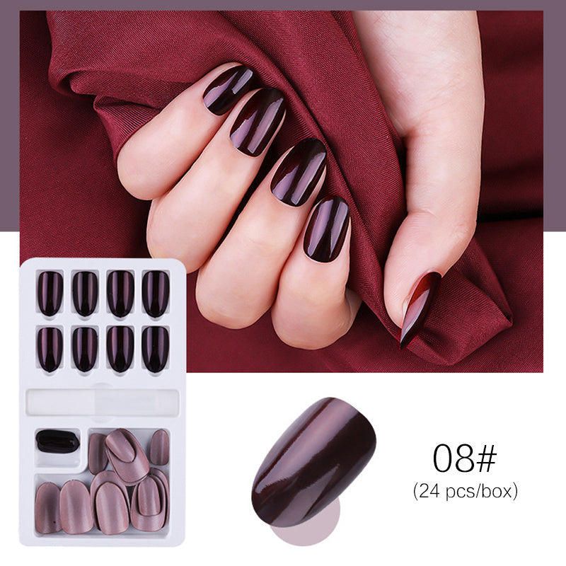 Reusable Stick-On Press-On Nails – Multi-Colour Set