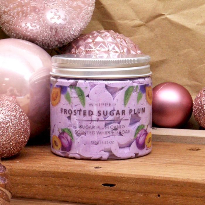 Frosted Sugar Plum Whipped Soap 120G-3