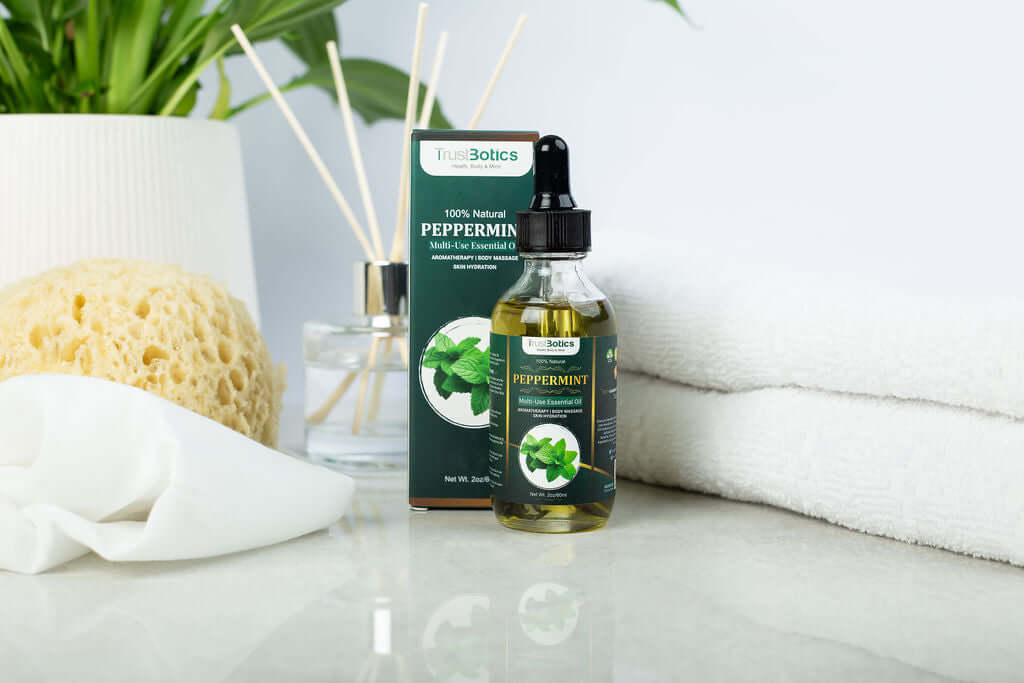 TrustBotics Peppermint Essential Oil – Fresh Energy Ritual – 60ml