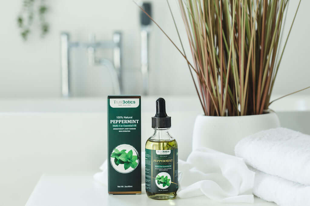 TrustBotics Peppermint Essential Oil – Fresh Energy Ritual – 60ml