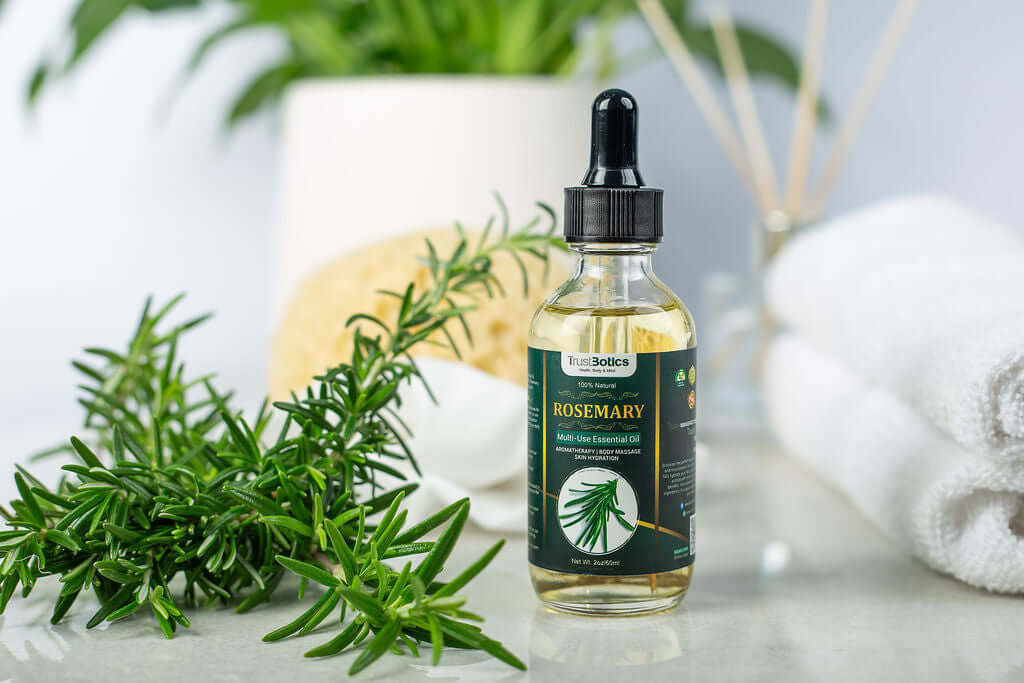 TrustBotics Rosemary Essential Oil – Herbal Hair Growth Ritual – 60ml