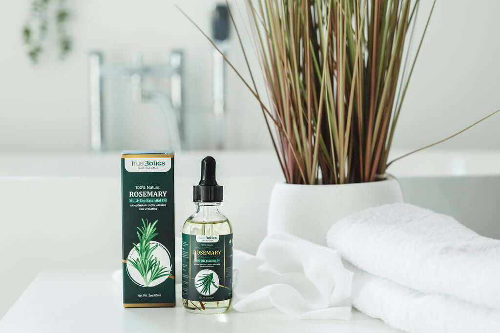 TrustBotics Rosemary Essential Oil – Herbal Hair Growth Ritual – 60ml